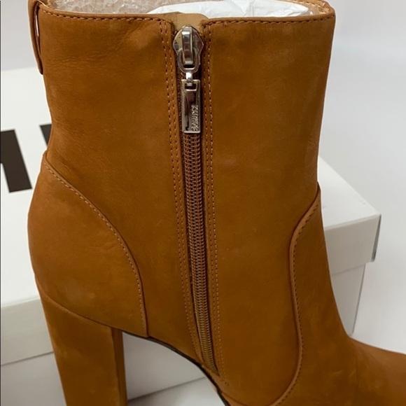 Schutz July suede platform bootie in Wood NIB - Picture 3 of 6